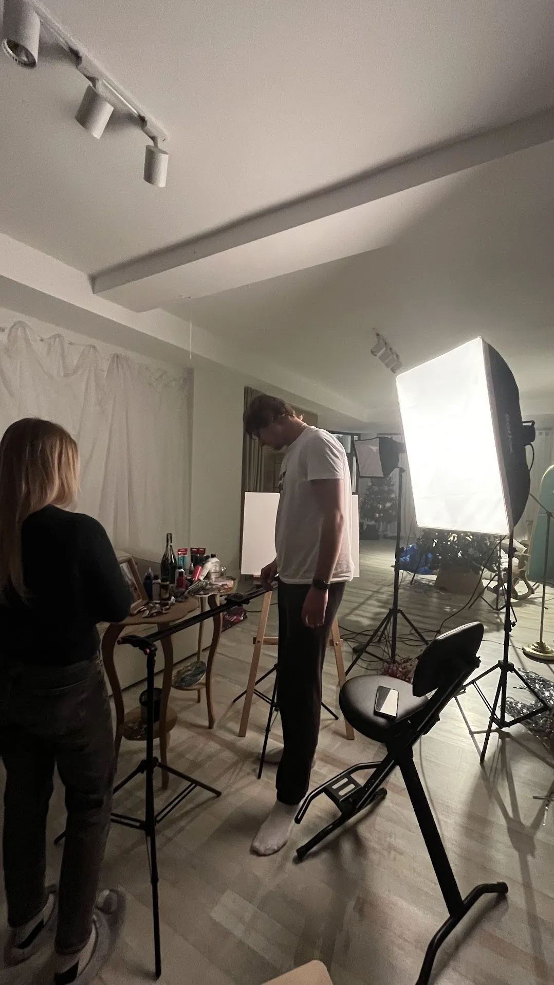 Behind the scenes of professional music video production in Turkey with creative makeup and costume